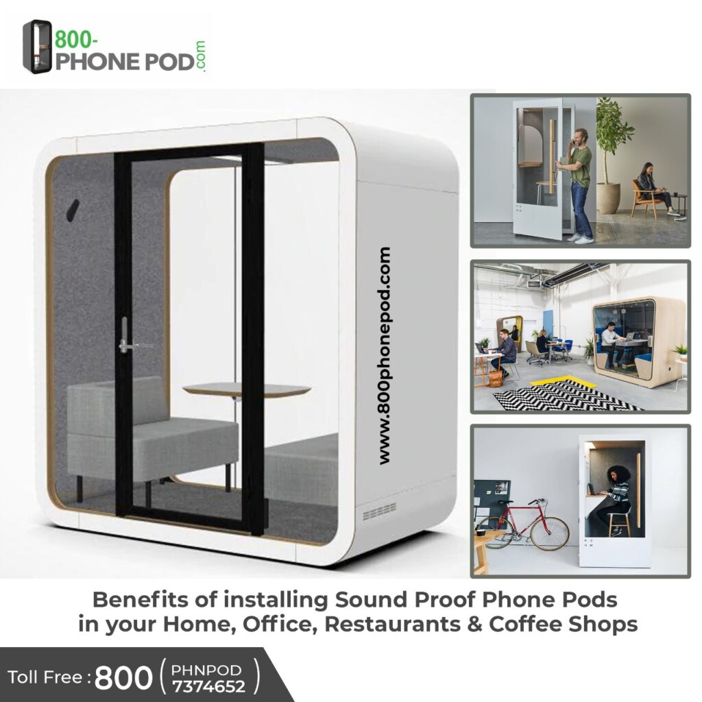 Benefits of installing Sound Proof Phone Pods in your Home, Office, Restaurants & Coffee Shops