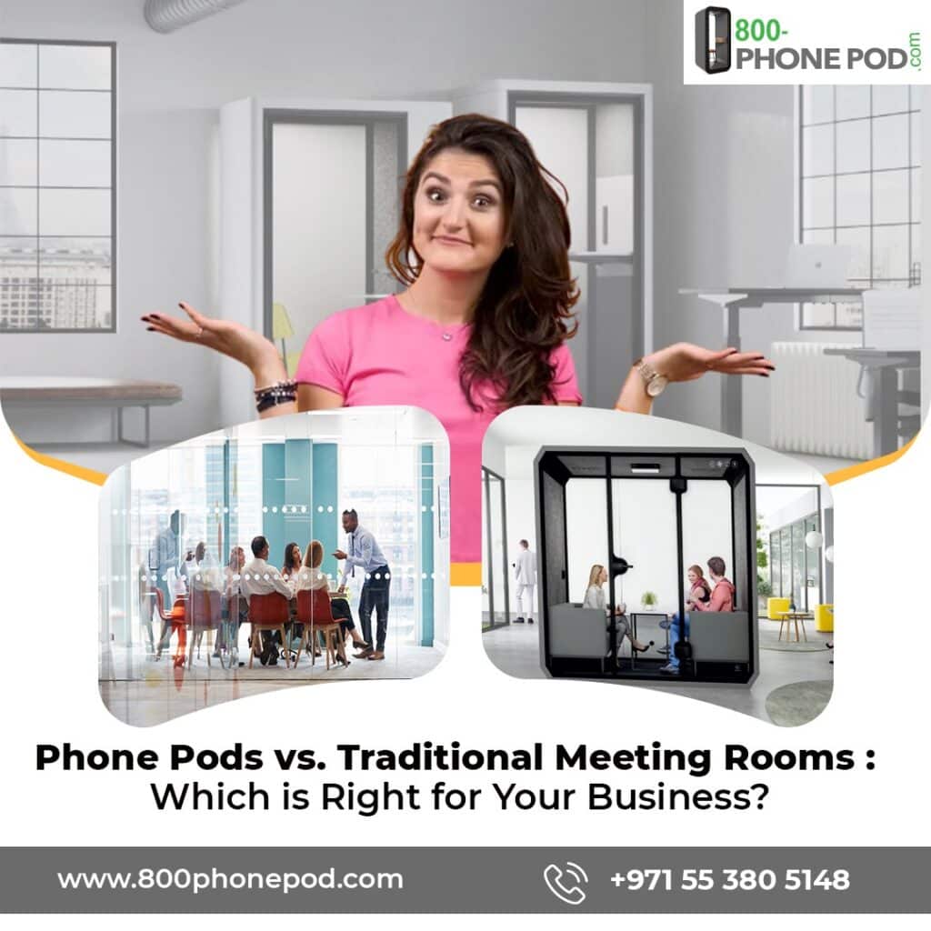 Phone Pods vs. Traditional Meeting Rooms: Which is Right for Your Business?