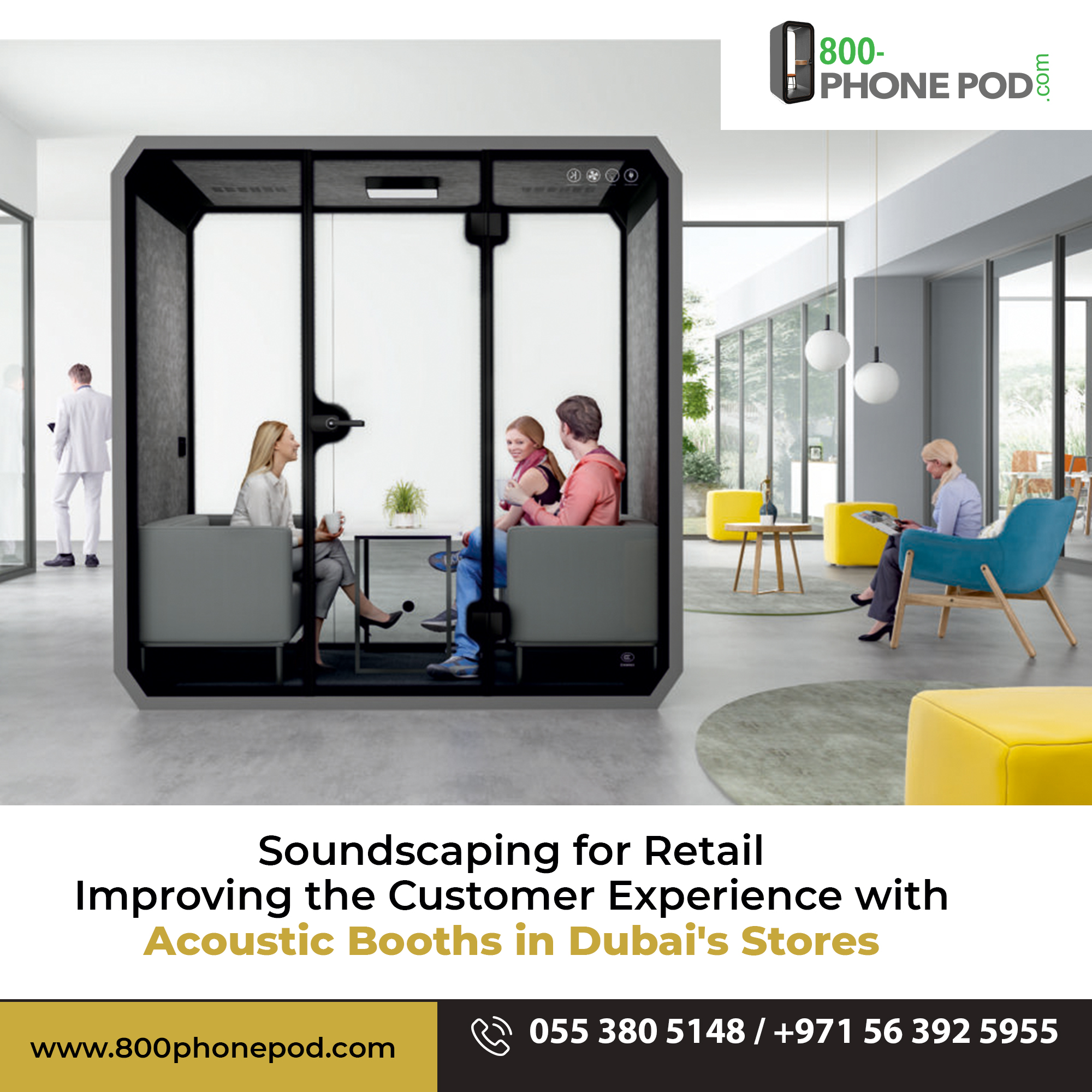 Soundscaping for Retail: Improve Customer Experience with Acoustic Booths