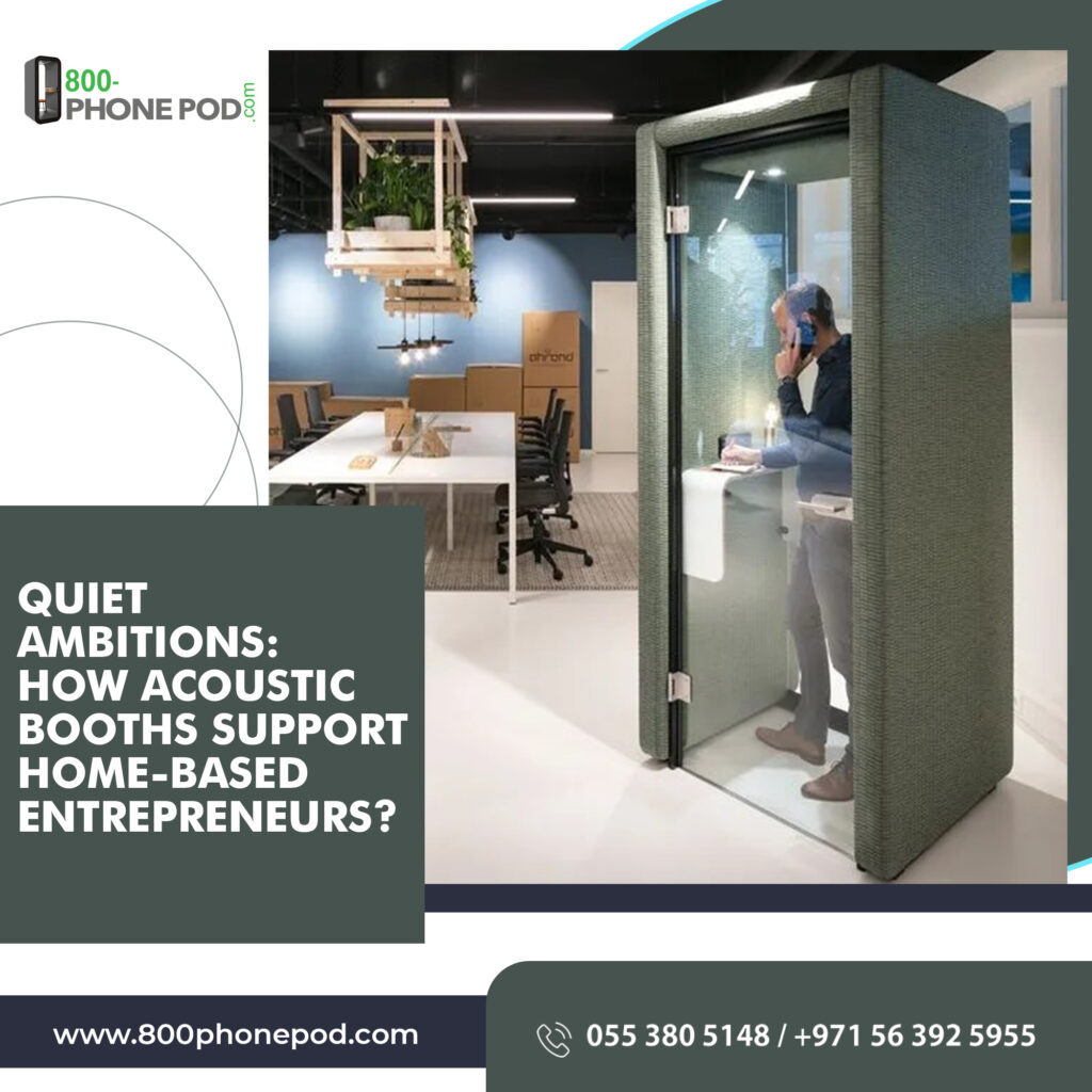 Unlock productivity in your home-based business with acoustic booths. Discover insights from the best acoustic pod company in Dubai. Elevate your workspace for optimal focus and creativity.